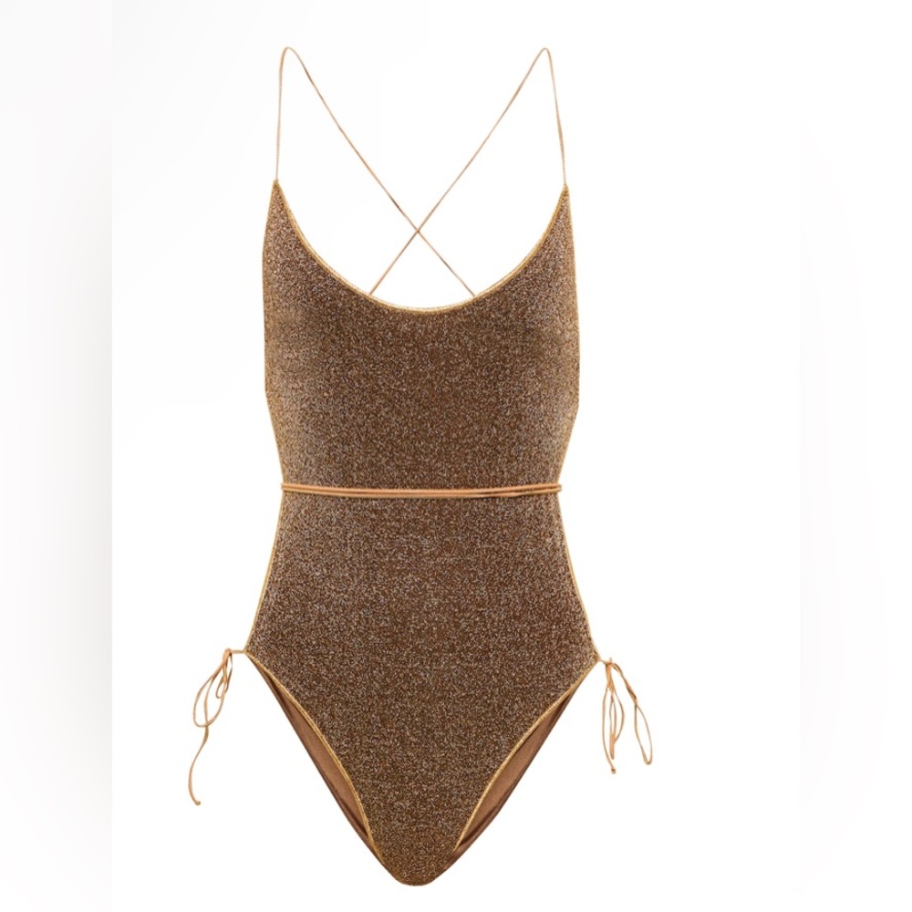 Oséree Lumière self-tie swimsuit